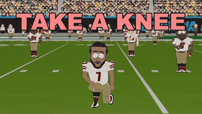 Football Player Kneeling Take A Knee GIF