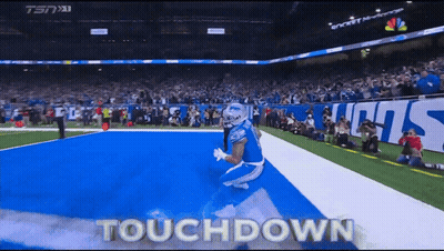 Football Player Kneeling Touchdown GIF