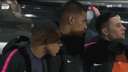 Football Player Kylian Mbappe Looking Around GIF