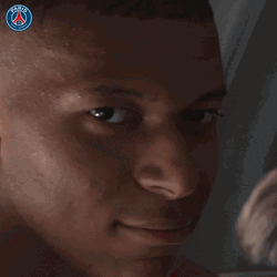 Football Player Kylian Mbappe Smile Wink And Kiss  GIF