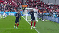 Football Player Kylian Mbappe Victory Celebration  GIF