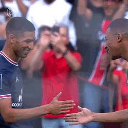 Football Player Kylian Mpabbe Hand Shake Happy Dance  GIF