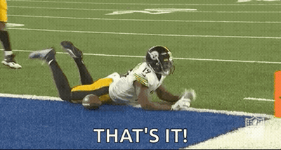 Football Player Laying On Field Says That's It GIF