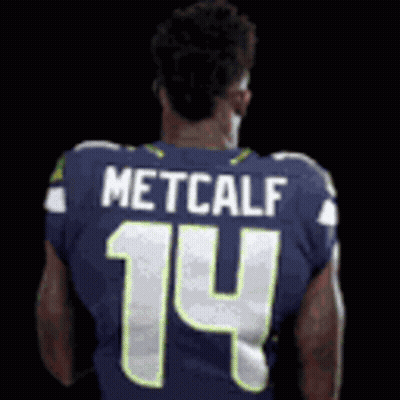 Football Player Metcalf Number 14 GIF