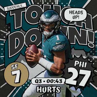 Football Player Number 1 Holding Football GIF