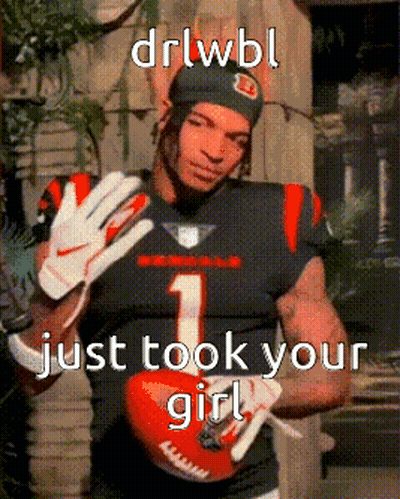 Football Player Number 1 Holding Helmet GIF