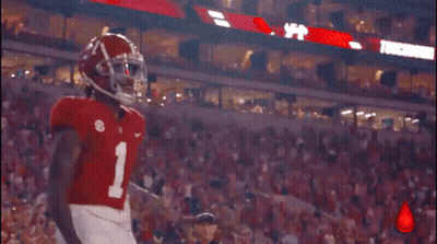 Football Player Number 1 Jumping GIF