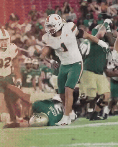 Football Player Number 1 GIF
