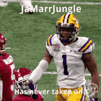 Football Player Number 1 on Field