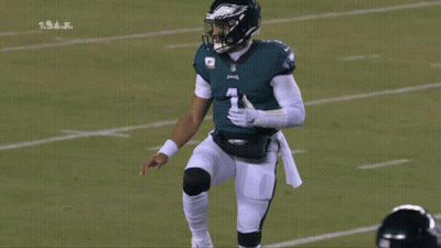 Football Player Number 1 On One Leg GIF