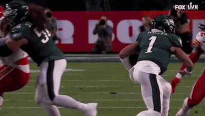 Football Player Number 1 Running GIF