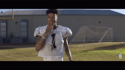 Football Player Number 1 Standing On Field GIF