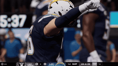 Football Player Number 10 In Front Of Scoreboard GIF