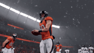 Football Player Number 10 Kicking Ball GIF