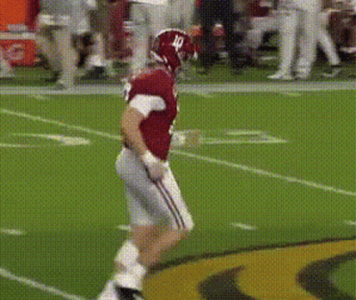 Football Player Number 10 On Field GIF