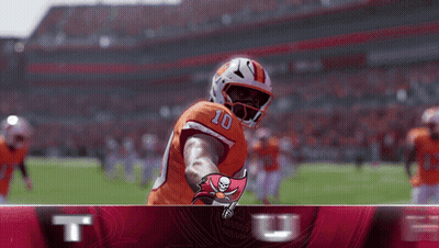 Football Player Number 10 On Field GIF