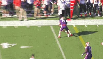 Football Player Number 10 Running On Field GIF