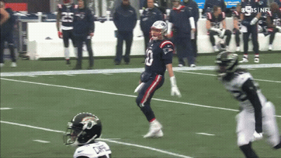 Football Player Number 10 Running On Field GIF