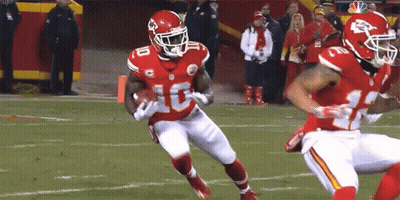 Football Player Number 10 Running With Ball GIF