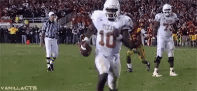 Football Player Number 10 Running With Ball GIF