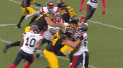 Football Player Number 10 Running With Ball GIF