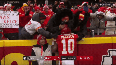 Football Player Number 10 Surrounded By Fans GIF