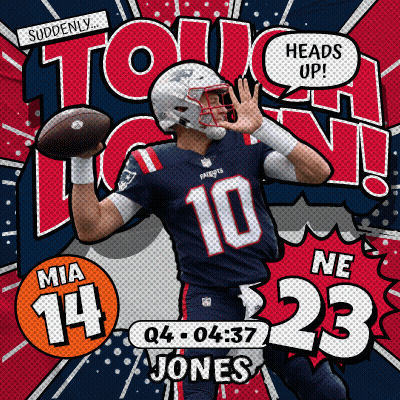 Football Player Number 10 Throwing Ball GIF