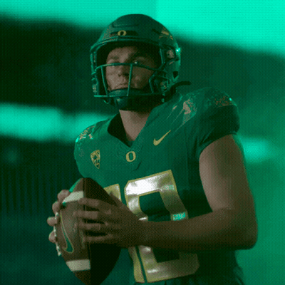Football Player Number 10 Throwing Ball GIF