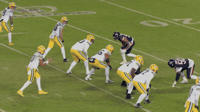 Football Player Number 10 Throws Pass GIF