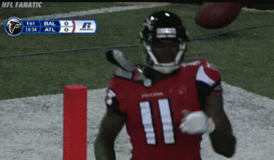 Football Player Number 11 Celebrating GIF