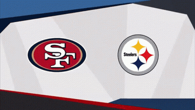 Football Player Number 11 In Front Of Steelers Logo GIF