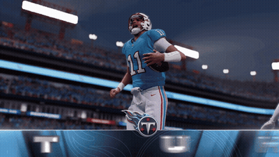 Football Player Number 11 In Stadium GIF