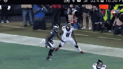 Football Player Number 11 Running GIF