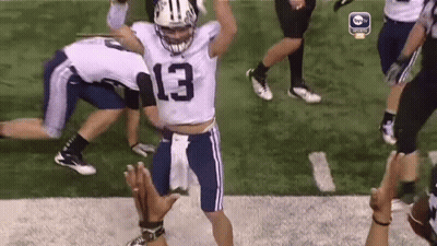 Football Player Number 13 Dancing On Field GIF
