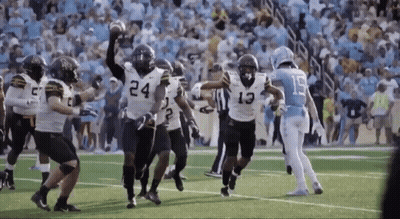 Football Player Number 13 Running GIF