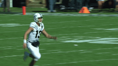 Football Player Number 13 Running On Field GIF