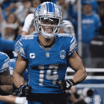 Football Player Number 14 On Field GIF