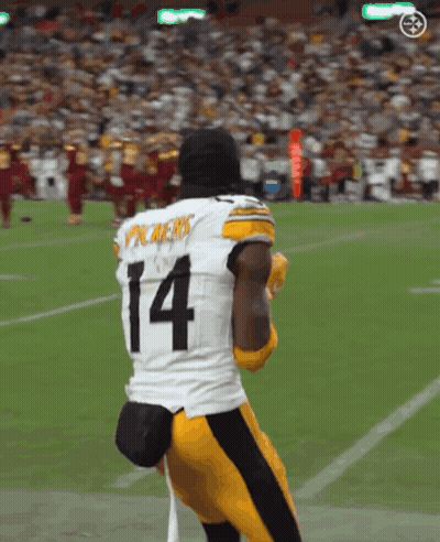 Football Player Number 14 On Field GIF