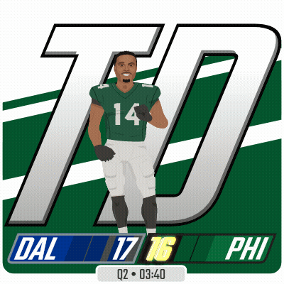 Football Player Number 14 GIF