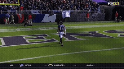 Football Player Number 14 With Helmet GIF