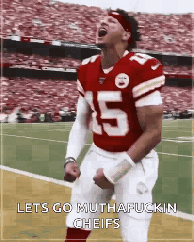 Football Player Number 15 Celebrating On Field GIF