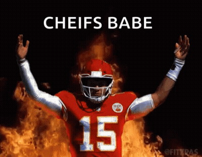 Football Player Number 15 In Front Of Flames GIF