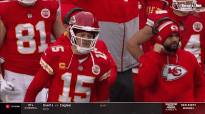 Football Player Number 15 In Stands GIF