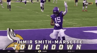 Football Player Number 15 On Field GIF