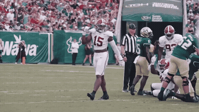 Football Player Number 15 On Field GIF