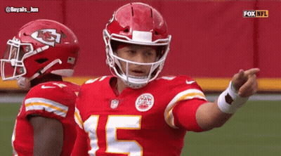 Football Player Number 15 Pointing GIF