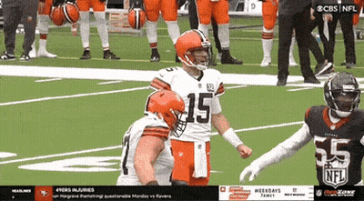 Football Player Number 15 Running On Field GIF