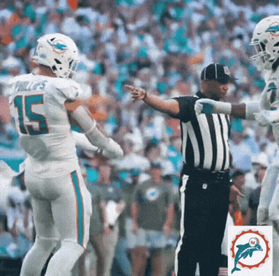 Football Player Number 15 Talking To Referee GIF