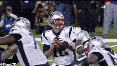 Football Player Number 15 Throwing Pass GIF