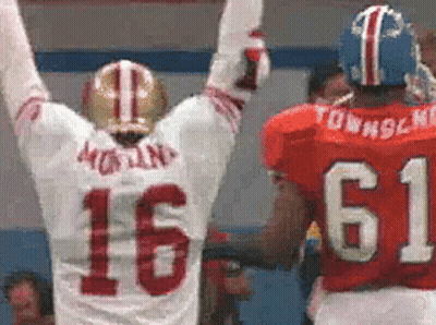 Football Player Number 16 Celebrating GIF
